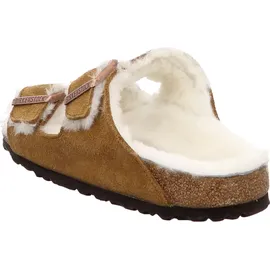 Birkenstock Arizona Lammfell Wildleder Nerz Schmales Fußbett - 1001135 - Braun 42