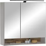 BASIC by Balculina »Denver Spiegelschrank, Badezimmerschrank BxHxT 80x75x22«, (1 St.), Breite 80 cm, Tür L/R montierbar, Softclose