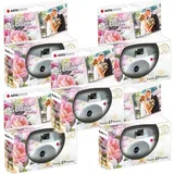 5 x PHOTO PORST Einwegkamera,Hochzeitskamera,Partykamera Edition Wedding (je 27 Aufnahmen, 5er Pack)