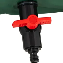 Hillvert Faltbarer Regenwassertank 750 l grün