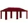 vidaXL Garten Pavillon 6 x 3 m inkl. 4 Seitenteile Bordeauxrot