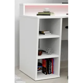 Forte Tezaur Gaming Desk mit RGB-Beleuchtung weiß