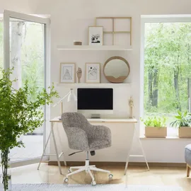 hjh living SOLAO HOME Bouclé Stoff Grau