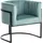 Beliani Sessel LARVIK II Samtstoff 72 x 71 x 70 cm Mintgrün