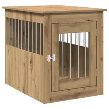 vidaXL Hundekäfig im Möbelstil Artisan-Eiche 55x75x65 cm Holzwerkstoff