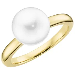 Giorgio Martello Milano Ring mit Muschelkern-Perle, Silber 925 Ringe   Gold 