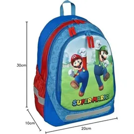 Kids Euroswan Super Mario Großer Rucksack 43cm