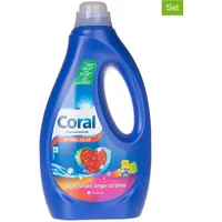 Coral 3er-Set: Flüssigwaschmittel "Optimal Color", je 1,3 l