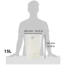 Exacompta ECOBIN 15 l Frostweiß
