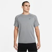 Nike Ready Dri-FIT Kurzarm-Fitness-Oberteil Herren Smoke Grey/Heather/Black S