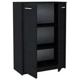 matkam Bürokommode 2D2P 108 x 77 x 35 cm schwarz