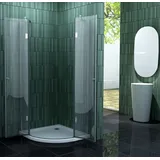 impex-bad Duschkabine CLARABO 90 x 90 x 195 cm (Viertelkreis) ohne Duschtasse