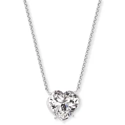 Kette mit Anhänger »Schmuck Geschenk Halskette Herz LIEBE "My Love"«, mit Zirkonia (synth.), 59389440-0 silberfarben-kristallweiß