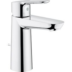 Grohe BauEdge M-Size Waschtischarmatur 23759000 chrom, mit Ablaufgarnitur