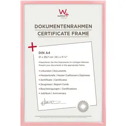 walther + design Lifestyle Kunststoff Bilderrahmen 21x29,7 cm (DIN A4) ROSA