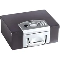 ARREGUI Bric C9547 Tragbare Geldkassette | Dokumentenkassette | Dokumentenbox mit Elektronikschloss | Koffersafe mit Griff | Aktenkoffer Tresor | 13 x 32,5 x 25,5 cm, schwarz