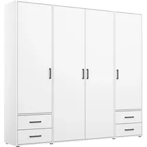 Rauch Drehtürenschrank VOYAGER 187 x 194 x 53 cm Weiß