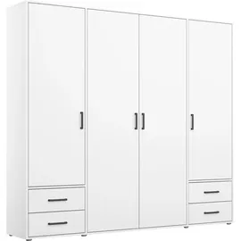 Rauch Drehtürenschrank VOYAGER 187 x 194 x 53 cm Weiß