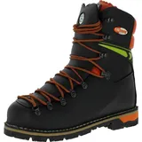 Forststiefel Treemme 1104 Unisex Schnittschutzstiefel mit Schnittschutz Klasse 2, Lederfutter und griffiger Sohle EU 41 - Schwarz - 41