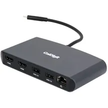 CalDigit Thunderbolt 3 mini Dock (HDMI 2.0)- Portable, busgesteuert, 40Gbs, Dual 4K @ 60Hz, USB 3.0 & 2.0, GbE LAN. Kompatibel mit Thunderbolt 3 Mac und PC (Dual HDMI 2.0)