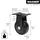 Wagner Design - 3C - Bockrolle/Apparaterolle/Transportrolle/Möbelrolle - schwarz, Softlauffläche, Durchmesser Ø 75 mm, Bauhöhe 100 mm, Anschraubplatte 60 x 70 mm, Tragkraft 75 kg - 01247701
