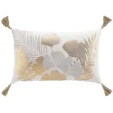 Douceur d'intérieur Douceur d’Intérieur Dekokissen Gold, Naturmaterialien, 30x50 cm, Wohntextilien, Kissen, Dekokissen