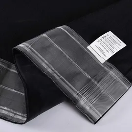 Gardinenbox Milano verdeckte Schlaufen 135 x 280 cm schwarz 2 St.