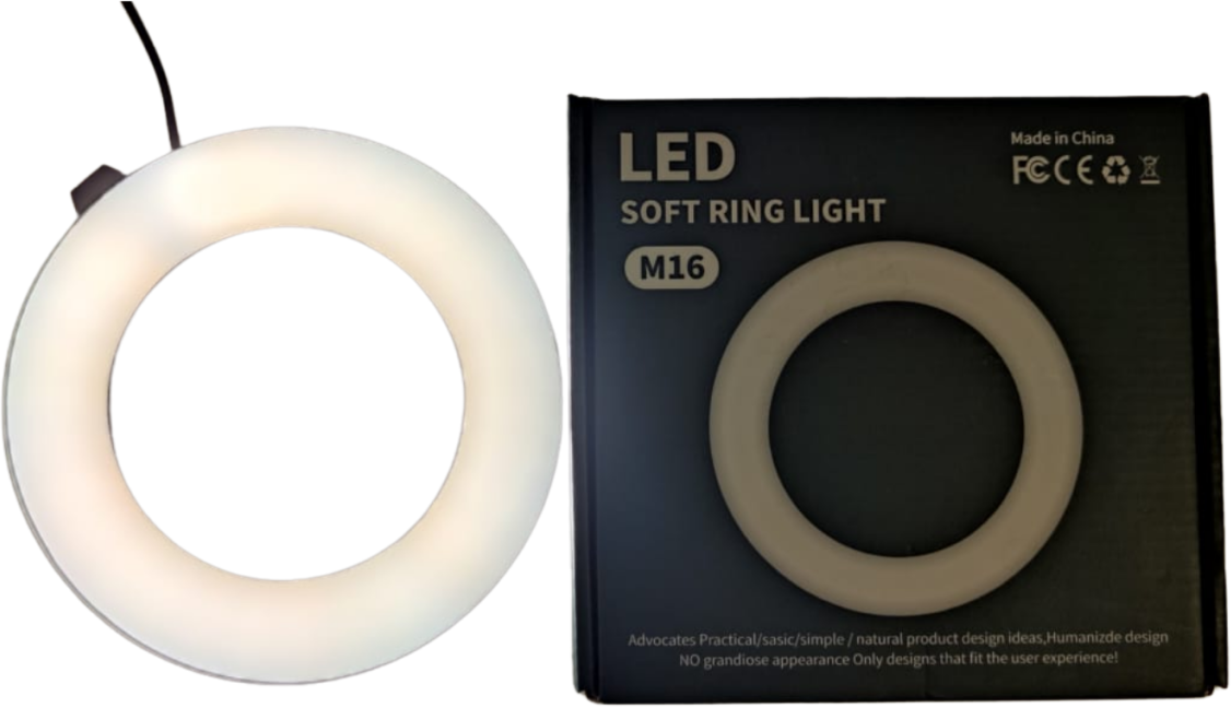 LED Ringlicht mit Kontrollpanel 360 Grad verstellbar