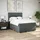 vidaXL Boxspringbett 140 x 200 cm Dunkelgrau