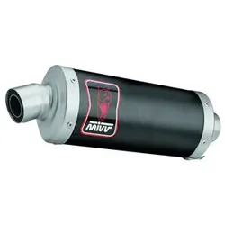 MIVV Dakar Auspuffsystem Mit Eg-Be Edelstahl / Edelstahl Schwarz