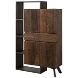 MASSIVMOEBEL24.DE Schrank Akazie / Altholz 118x40x183 braun lackiert Sevilla 01