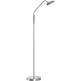 Fischer & Honsel LED-Stehleuchte Tallri, nickelfarben, Höhe 135 cm, CCT