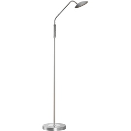Fischer & Honsel LED-Stehleuchte Tallri, nickelfarben, Höhe 135 cm, CCT
