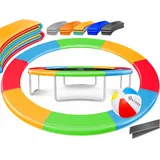 Kesser KESSER® - Trampolin Randabdeckung Ø 244 , 305 , 366 cm 30cm breit 100% UV-beständig reißfest Federabdeckung , Grün , Blau