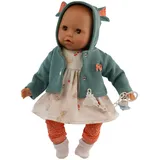 Donic Schildkröt Schildkröt Baby Amy 45 cm mit Schnuller, Malhaar, braune Schlafaugen,