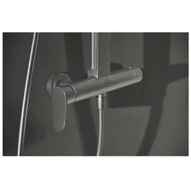 Ideal Standard Duschsystem Einhebel-Armatur mit Regen- und Handbrause Silver