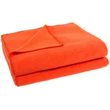 Zoeppritz Soft-Fleece Decke 160 x 200 cm papaya