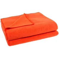 Zoeppritz Soft-Fleece Decke 160 x 200 cm papaya