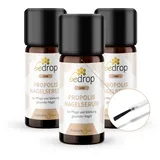 bedrop Vorteilsset: 3x Propolis Nagelserum - Nagelpflege mit hochdosiertem Propolis & 4 ätherischen Ölen - 10ml