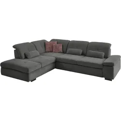 Ecksofa DIE PLANBAR "MP-IN16012 L-Form Kaltschaum-Polsterung", grau, B:312cm H:85cm T:260cm, 85% Polyester, 15% Nylon, Sofas, inkl. Sitztiefenverstellung, optional mit Funktionen