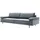 creation by rolf benz 3-Sitzer "CR.450 elegantes Designsofa mit hohem Sitzkomfort", blau (saphierblau, steingrau), B:220cm H:85cm T:95cm, CREATION BY ROLF BENZ, Sofas