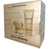 Paco Rabanne Lady Million Geschenkset, 80 ml EDP + 10 ml EDP + 100 ml Körperlotion