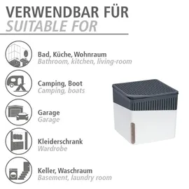 Wenko Raumentfeuchter Cube Nachfüllpack 3 x 500 g mit Orangenduft