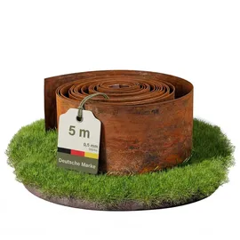 Novaterra Rasenkante 500 x 14 cm 1 Stück Rostoptik