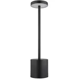 GLOBO Tischlampe Wohnzimmerleuchte Leselampe Schreibtischlampe Tischleuchte Beistelllampe, Metall Kunststoff schwarz, CCT, LED Touchdimmer Wohnzimmerlampe