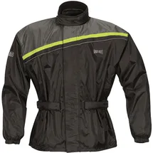 Gms Douglas Motorrad Regenjacke Schwarz/Gelb M