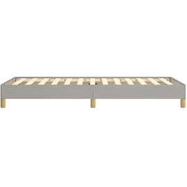 vidaXL Bettgestell 100 x 200 cm Hellgrau