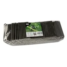 Papstar Cocktail Trinkhalme 10 cm 4000 St. Schwarz