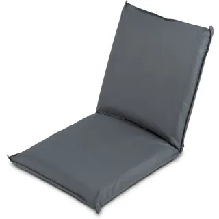 Stagecaptain BSL-95 Bodensessel - Bodenstuhl mit klappbarer Rückenlehne - Gepolsterter Yoga Meditationsstuhl - Floor chair wasserabweisend und staubdicht - Relaxsessel für Kinder und Erwachsene - Grau