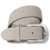Silbergift Damengürtel Leder grau 95